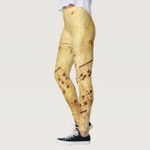 Golden  Antiek vel muziekoverzicht Leggings (Links)