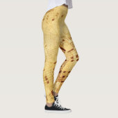 Golden  Antiek vel muziekoverzicht Leggings (Rechts)