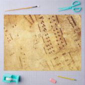 Golden  Antiek vel muziekoverzicht Tissuepapier (Craft)