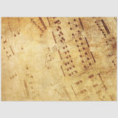 Golden  Antiek vel muziekoverzicht Tissuepapier (Voorkant)