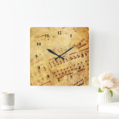 Golden  Antiek vel muziekoverzicht Vierkante Klok (Huis)