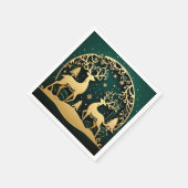 Golden Antler Grove – Snowflake Arch Servet (Hoek)