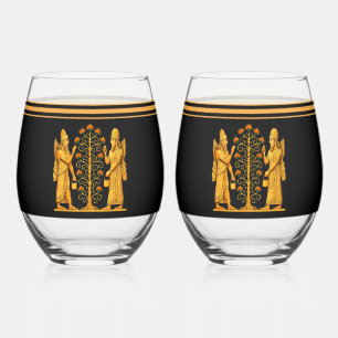 Golden Anunnaki Drinkware Set Wijnglas Zonder Voet
