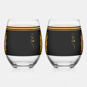 Golden Anunnaki Drinkware Set Wijnglas Zonder Voet (Links)