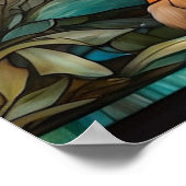 *~* Golden AP68 TIGER Glas in lood 5:4 Fantasy Poster (Hoek)