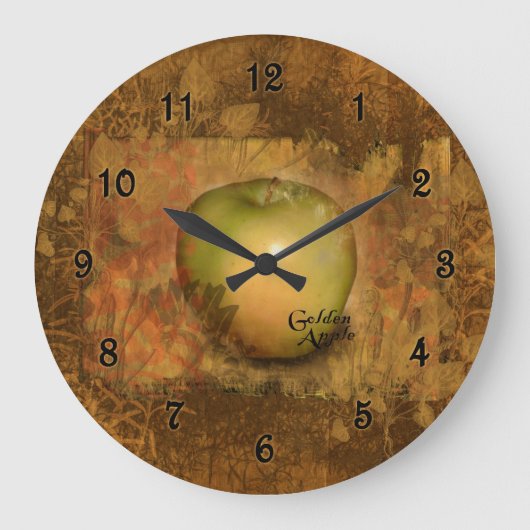 Golden Apple Botanical Grote Klok (Voorkant)