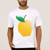 Golden Apple Bright Yellow Fruit T-shirt (Voorkant)