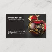 Golden Apple Elegance: een luxe Visitekaartje (Achterkant)