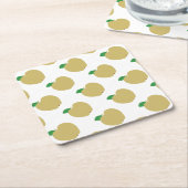 Golden Apple Kartonnen Onderzetters (Schuin)