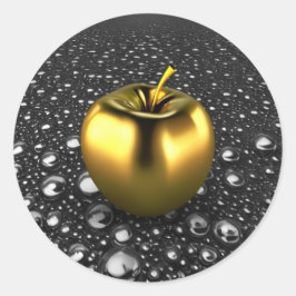 Golden Apple Ronde Sticker