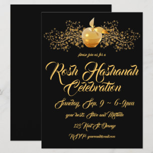 Golden Apple Rosh Hashanah Kaart