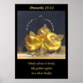 Golden Apples. Christian poster A3  (Voorkant)