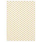 Golden Apples on White Tablecloth Tafelkleed (Voorkant)