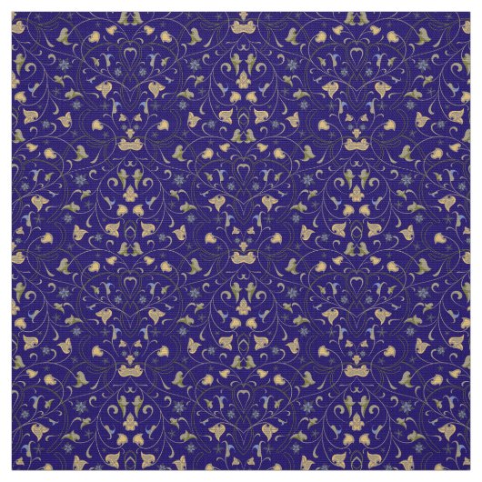 Golden arabisch patroon stof (Swatch)