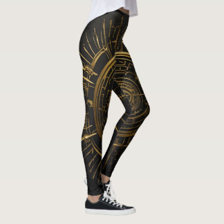 Golden Arcane Symbool Leggings