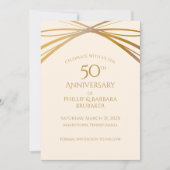 Golden Arch 50th Wedding Jubileum Bewaar de datum Save The Date (Voorkant)