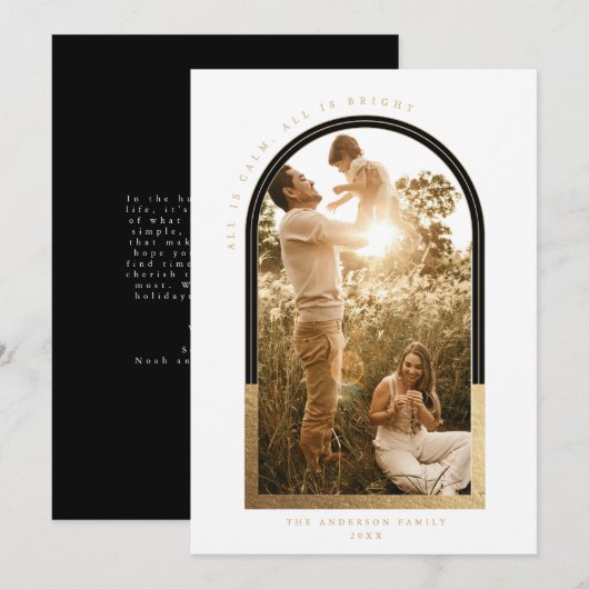 Golden Arch Vakantie Fotokaart Kaart (Voorkant / Achterkant)