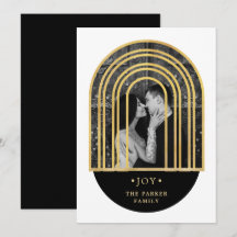 Golden Arch | Zwarte en witte kerstfoto