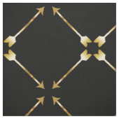 Golden Arrow Fabric, zwart Stof (Swatch)