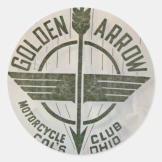 Golden Arrow Motorcycle Club Logo Stickers
