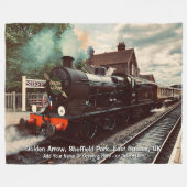 Golden Arrow Sheffield Park UK - Naam toevoegen Fleece Deken (Voorkant (Horizontaal))