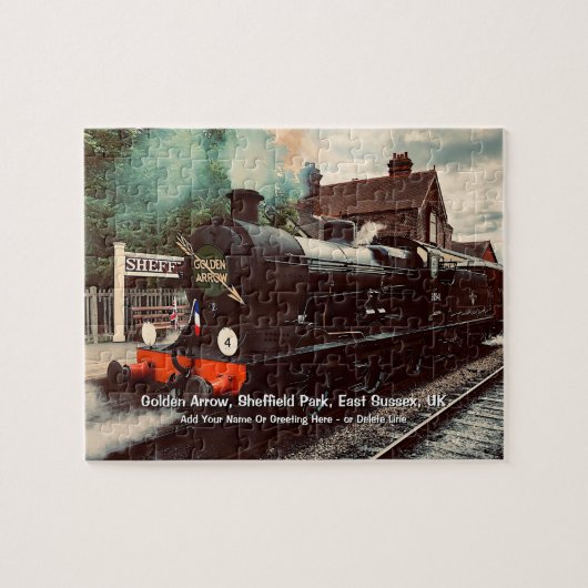 Golden Arrow Sheffield Park UK - Naam toevoegen Legpuzzel (Horizontaal)