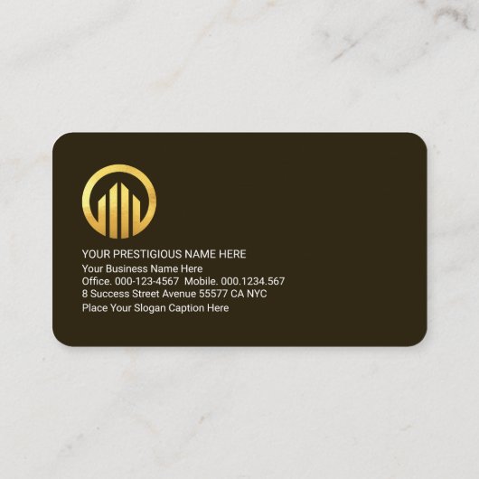 Golden Arrows Moving Forward Manager Visitekaartje (Achterkant)