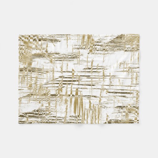 Golden Art Deco Fleece Deken (Voorkant (Horizontaal))