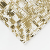 Golden Art Deco Fleece Deken (Hoek)