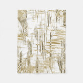 Golden Art Deco Fleece Deken (Voorkant)