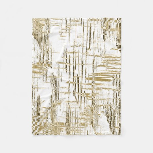 Golden Art Deco Fleece Deken (Voorkant)