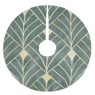 Golden Art Deco: luxe naadloze stijl Kerstboom Rok