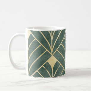 Golden Art Deco: luxe naadloze stijl Koffiemok