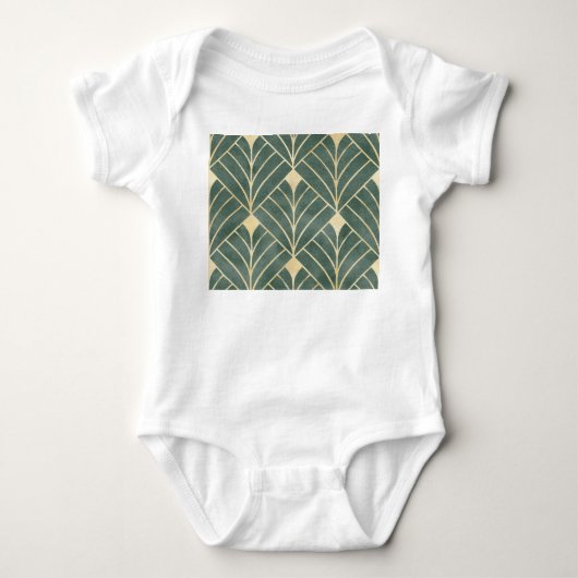 Golden Art Deco: luxe naadloze stijl Romper (Voorkant)