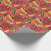 Golden Art Deco Natuur Behang Cadeaupapier (Hoek)