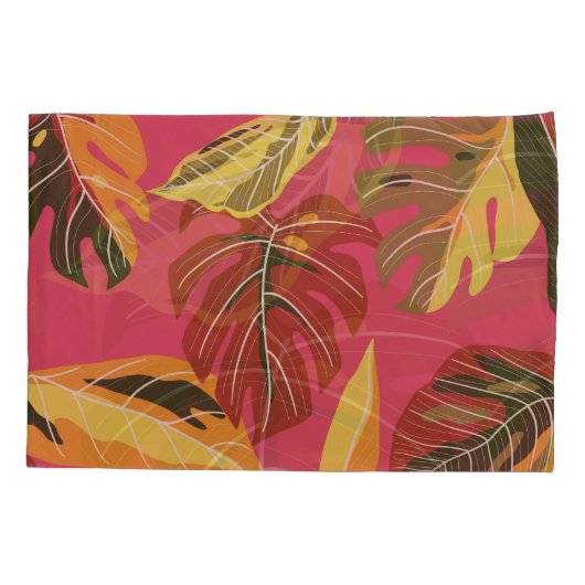 Golden Art Deco Natuur Behang Kussensloop (Achterkant)