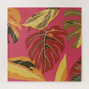 Golden Art Deco Natuur Behang Legpuzzel