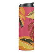 Golden Art Deco Natuur Behang Thermosbeker (Gedraaid links)