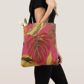 Golden Art Deco Natuur Behang Tote Bag (Dichtbij)