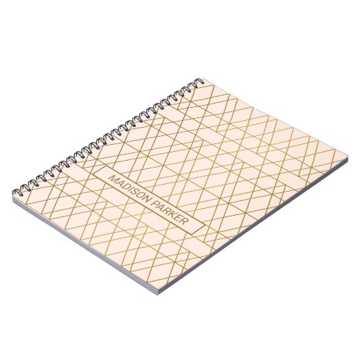 Golden Art Deco Notitieboek (Linkerzijde)