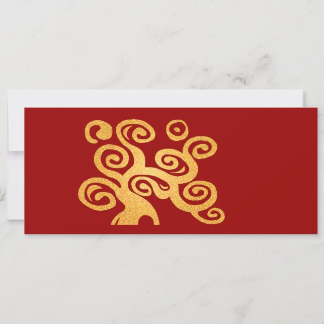 Golden art nouveau tree (Voorkant)