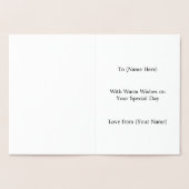 Golden Ash Tree Design - Elegant Male Folie Kaarten (Binnen)