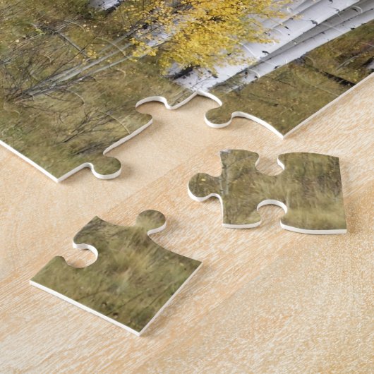 Golden Aspen Trees Puzzle Legpuzzel (Zijkant)
