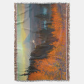 Golden Aspens boven de Snake-rivier op zonsonderga Deken (Voorkant Verticaal)