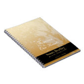 Golden Asphodel Funeral Memorial Guest book 2 Notitieboek (Rechterzijde)