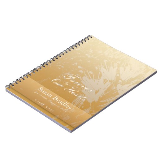 Golden Asphodel Funeral Memorial Guest Notitieboek (Linkerzijde)