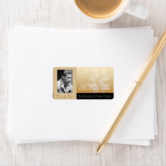 Golden Asphodel Lijst Foto's Dank je wel L 2 Etiket (Insitu)