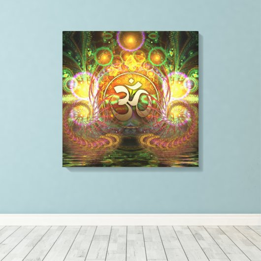 Golden Aum Dreams Canvas (Insitu (Houten vloer))