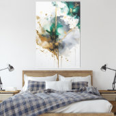 Golden Aurora Canvas Afdruk (Insitu (Slaapkamer))