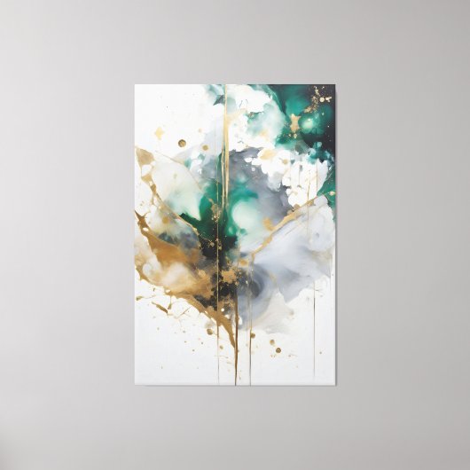 Golden Aurora Canvas Afdruk (Voorkant)